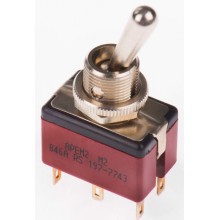 Toggle Switch DPDT On-On, 3 A@ 250 V ac, Panel Mount