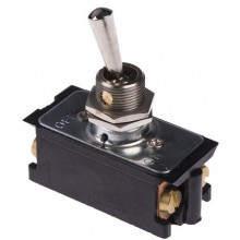 Toggle Switch DPST On-Off, 10 A@ 125 V ac/dc, Panel Mount