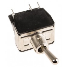 Toggle Switch DPDT On-On, 10 A@ 24 V dc, 15 A@ 250 V ac, Panel Mount