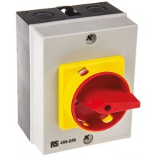 4 Pole DIN Rail, Panel Mount Non-Fused Switch Disconnector, 20 A, 7.5 kW, IP65