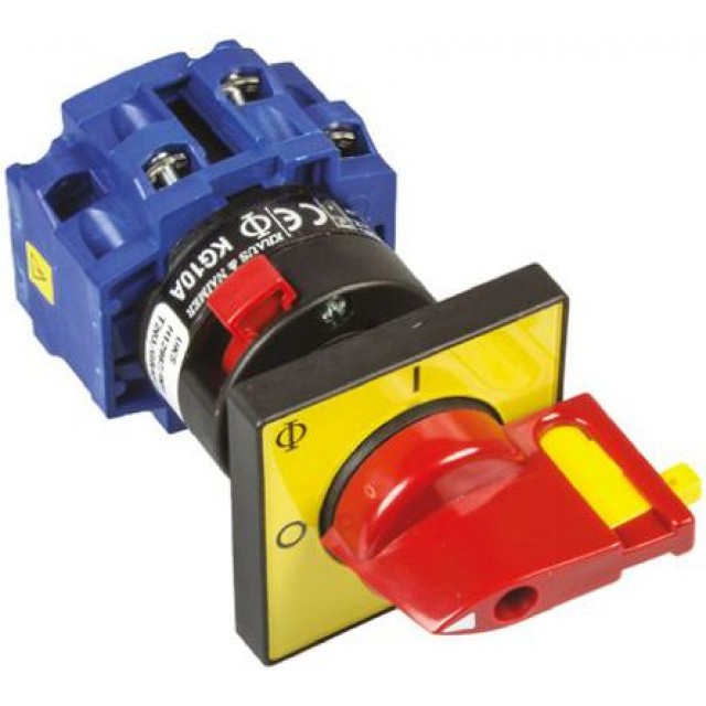 3 Pole Front Panel Mount Non-Fused Switch Disconnector, 20 A, 5.5 kW, IP65