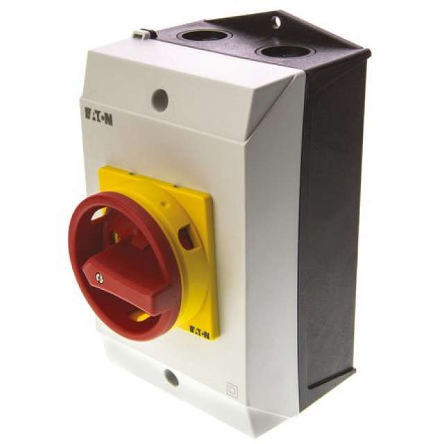 3 Pole Surface Mount Non-Fused Switch Disconnector, NO, 25 A, 13 kW, IP65